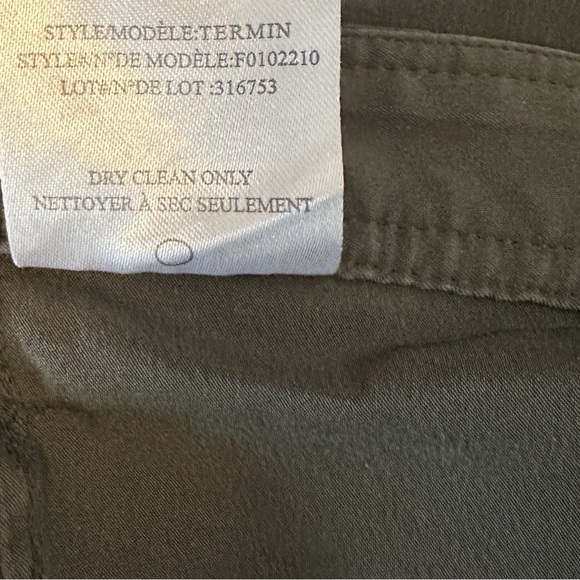 Theory Silk Green Pants Size S Style Termin - Picture 8 of 8